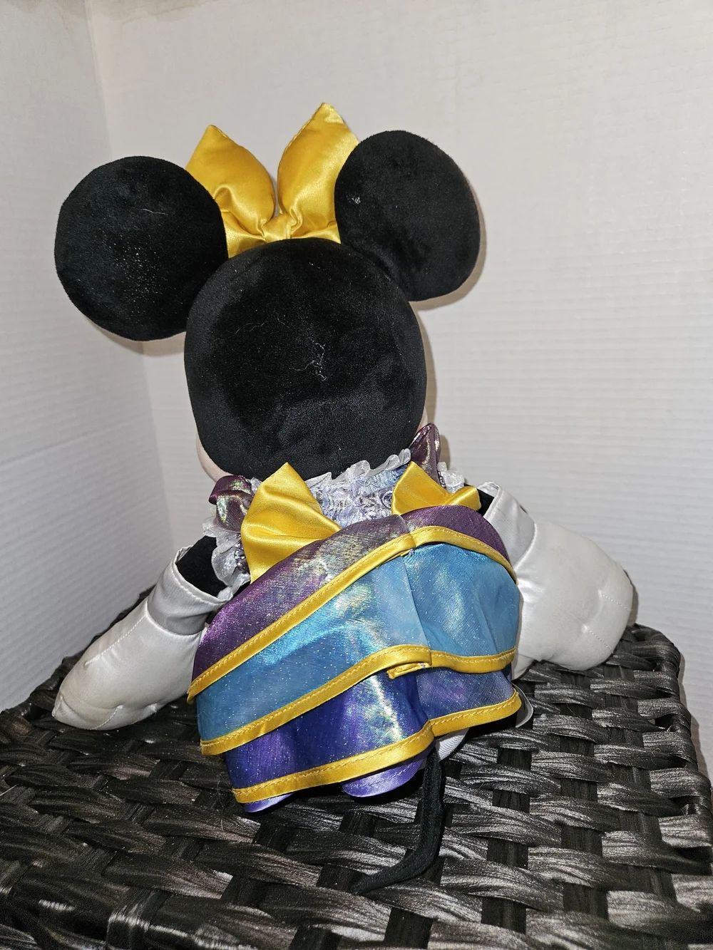 Disney Minnie Mouse Plush Toy with Yellow Bow and Accents